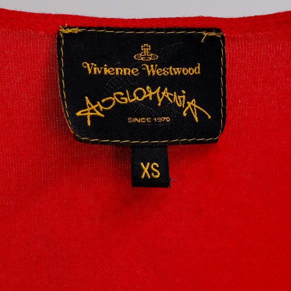 Vivienne Westwood Anglomania Red Cawl Neck Tank - Picture 4 of 8
